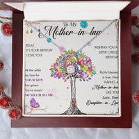 Load image into Gallery viewer, COLLECTION 2: BIRTHDAY MOTHER-IN-LAW - Heart Necklace - I LOVE YOU!
