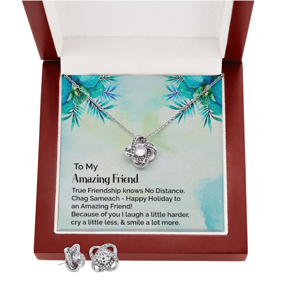 COLLECTION 2: Love Knot Necklace - 14k White Gold Finish