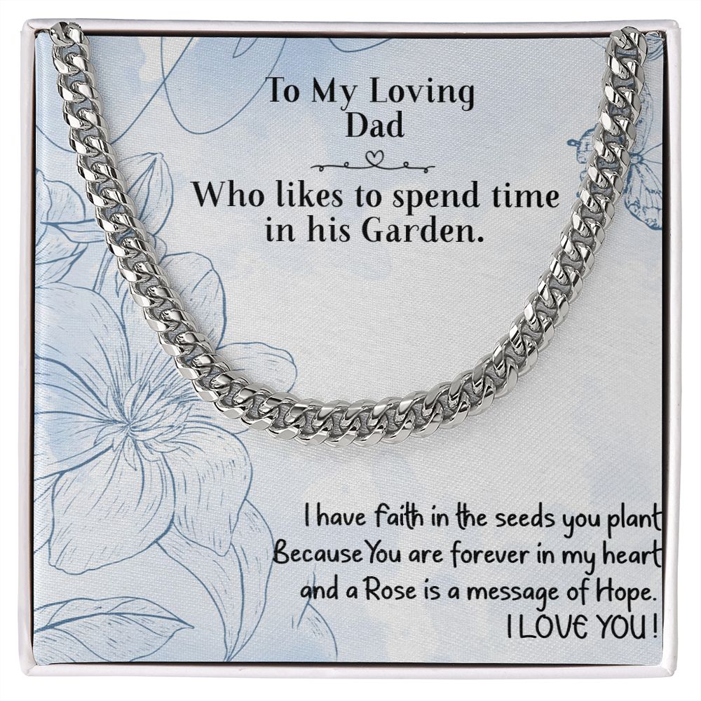 COLLECTION 2: GARDENER DAD -Cuban Link Chain