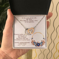 Load image into Gallery viewer, C0LLECTION 2: GARDENER WIFE - Interlocking Hearts - HAPPY ANNIVERSARY
