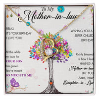 Load image into Gallery viewer, COLLECTION 2: BIRTHDAY MOTHER-IN-LAW - Heart Necklace - I LOVE YOU!
